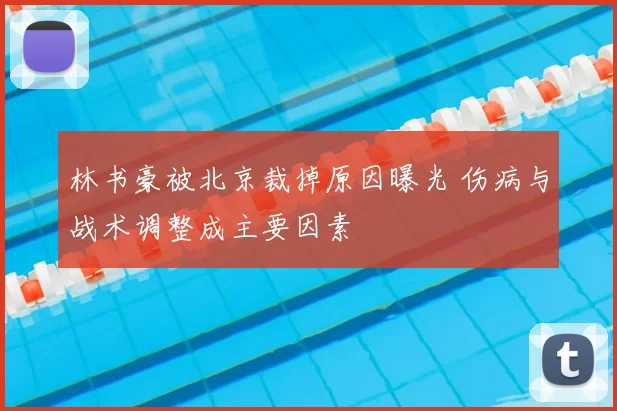 林书豪被北京裁掉原因曝光 伤病与战术调整成主要因素