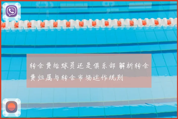 转会费给球员还是俱乐部 解析转会费归属与转会市场运作规则